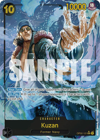 Kuzan (OP02-121) (Alternate Art) - Foil (Premium Booster -The Best- [PRB-01])(OP02-121)(SEC)