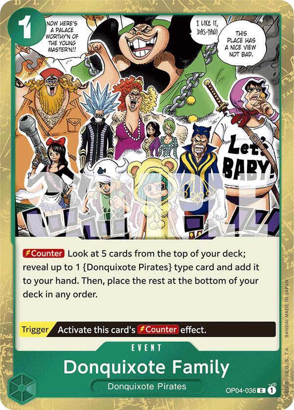 Donquixote Family (Jolly Roger Foil) - Foil (Premium Booster -The Best- [PRB-01])(OP04-036)(C)