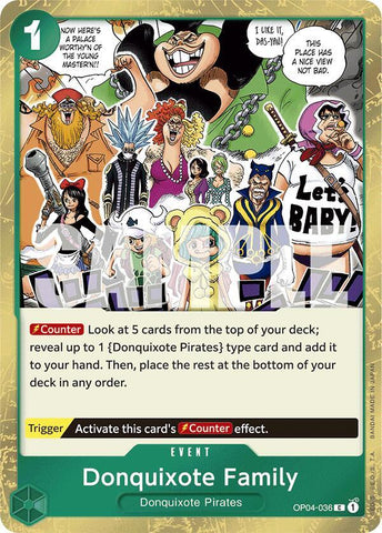 Donquixote Family (Jolly Roger Foil) - Foil (Premium Booster -The Best- [PRB-01])(OP04-036)(C)