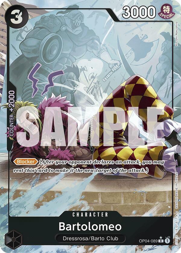 Bartolomeo (OP04-089) (Full Art) - Foil (Premium Booster -The Best- [PRB-01])(OP04-089)(R)