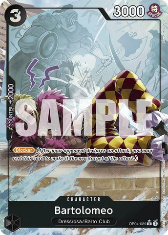 Bartolomeo (OP04-089) (Full Art) - Foil (Premium Booster -The Best- [PRB-01])(OP04-089)(R)