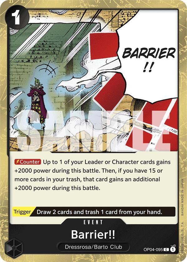 Barrier!! (Jolly Roger Foil) - Foil (Premium Booster -The Best- [PRB-01])(OP04-095)(C)