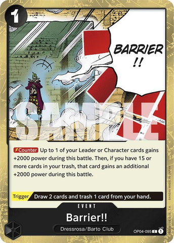 Barrier!! (Jolly Roger Foil) - Foil (Premium Booster -The Best- [PRB-01])(OP04-095)(C)