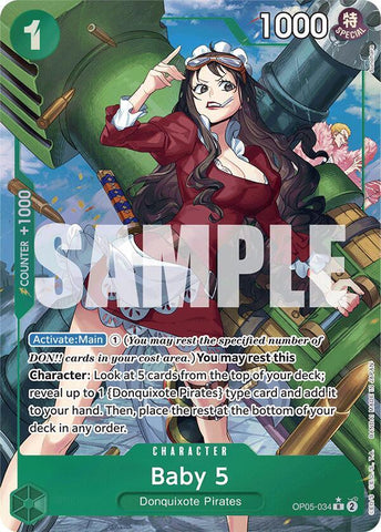 Baby 5 (OP05-034) (Alternate Art) - Foil (Premium Booster -The Best- [PRB-01])(OP05-034)(R)