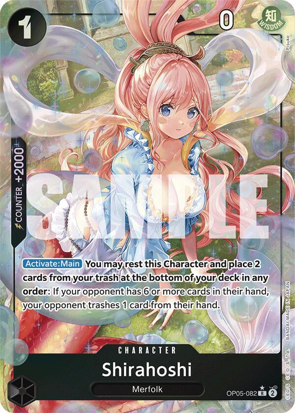 Shirahoshi (OP05-082) (Alternate Art) - Foil (Premium Booster -The Best- [PRB-01])(OP05-082)(R)