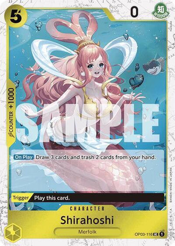 Shirahoshi (OP03-116) (Jolly Roger Foil) - Foil (Premium Booster -The Best- [PRB-01])(OP03-116)(UC)