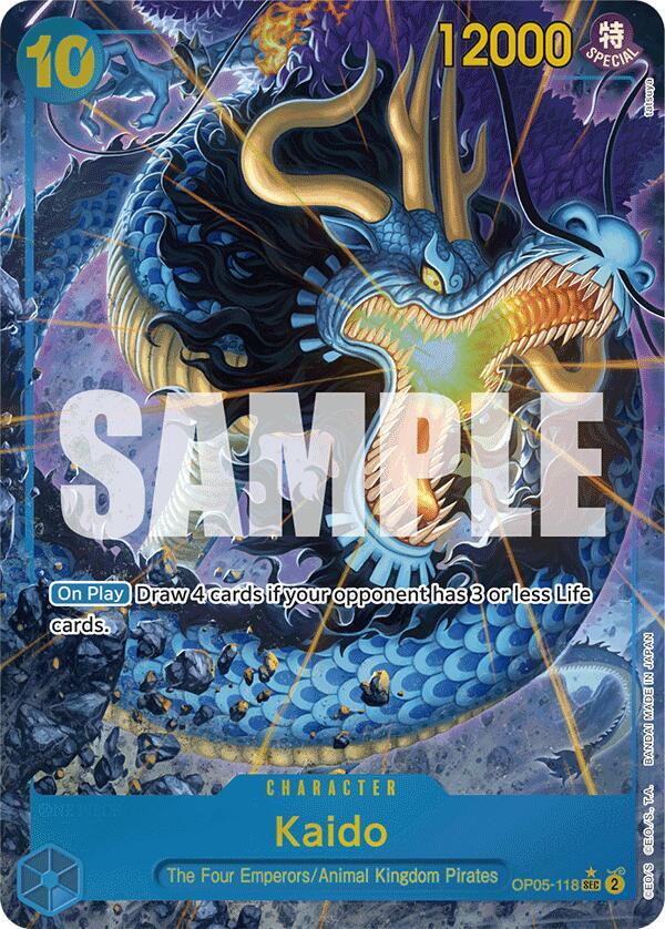 Kaido (OP05-118) (Alternate Art) - Foil (Premium Booster -The Best- [PRB-01])(OP05-118)(SEC)