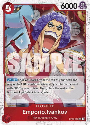 Emporio.Ivankov (Jolly Roger Foil) - Foil (Premium Booster -The Best- [PRB-01])(OP06-003)(UC)