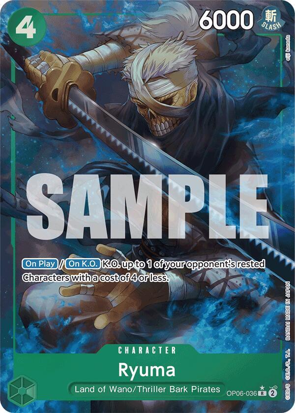 Ryuma (Full Art) - Foil (Premium Booster -The Best- [PRB-01])(OP06-036)(R)