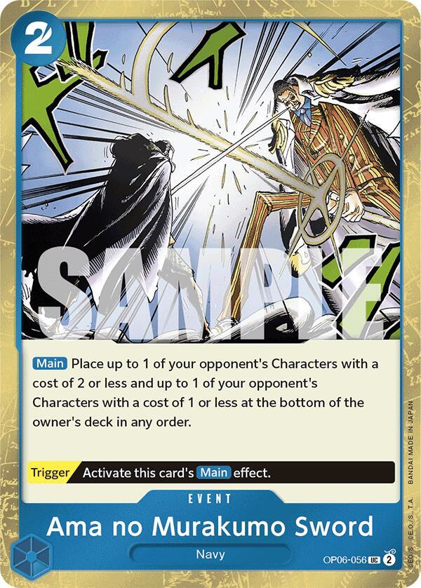 Ama no Murakumo Sword (Jolly Roger Foil) - Foil (Premium Booster -The Best- [PRB-01])(OP06-056)(UC)