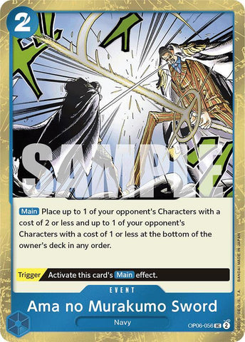 Ama no Murakumo Sword (Jolly Roger Foil) - Foil (Premium Booster -The Best- [PRB-01])(OP06-056)(UC)