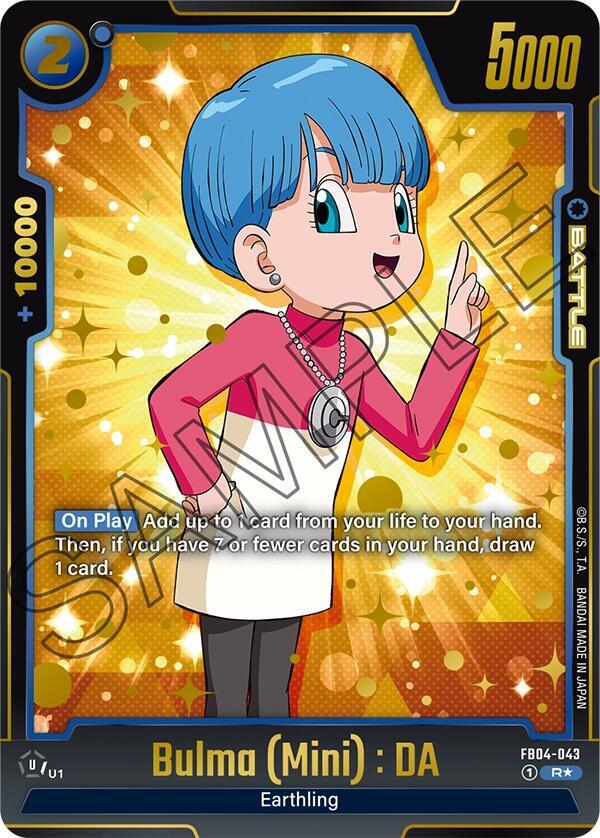 Bulma (Mini) : DA [Alternate Art] [Foil] (FB04-043)(R)
