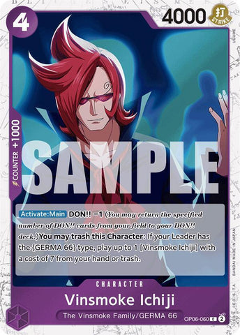 Vinsmoke Ichiji (OP06-060) (Jolly Roger Foil) - Foil (Premium Booster -The Best- [PRB-01])(OP06-060)(C)