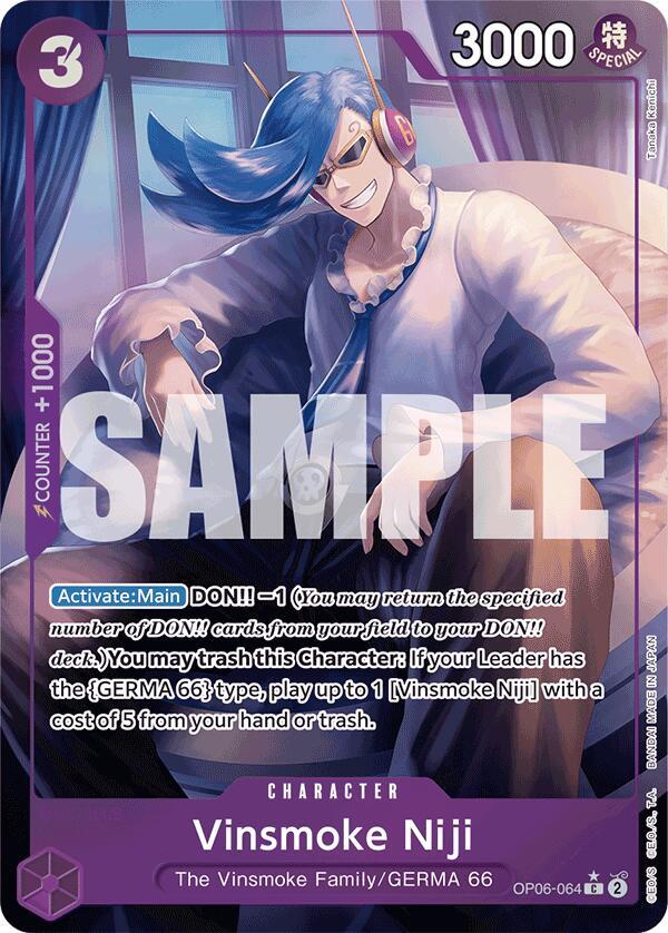 Vinsmoke Niji (OP06-064) (Full Art) - Foil (Premium Booster -The Best- [PRB-01])(OP06-064)(C)