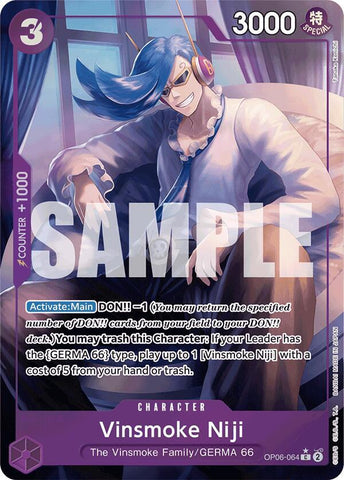 Vinsmoke Niji (OP06-064) (Full Art) - Foil (Premium Booster -The Best- [PRB-01])(OP06-064)(C)
