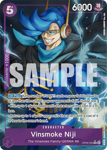 Vinsmoke Niji (OP06-065) (Alternate Art) - Foil (Premium Booster -The Best- [PRB-01])(OP06-065)(R)