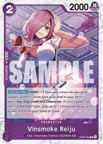 Vinsmoke Reiju (OP06-068) (Jolly Roger Foil) - Foil (Premium Booster -The Best- [PRB-01])(OP06-068)(C)