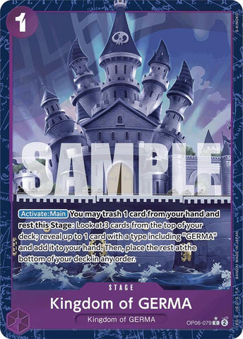 Kingdom of GERMA (Alternate Art) - Foil (Premium Booster -The Best- [PRB-01])(OP06-079)(C)