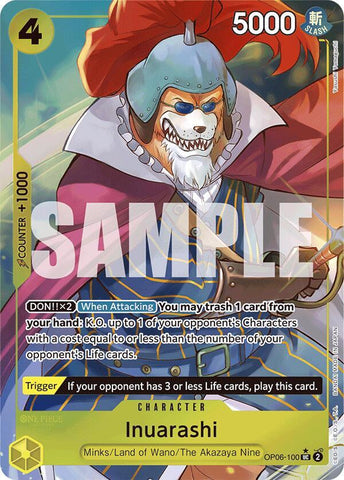 Inuarashi (Full Art) - Foil (Premium Booster -The Best- [PRB-01])(OP06-100)(UC)