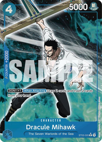 Dracule Mihawk (ST03-005) (Full Art) - Foil (Premium Booster -The Best- [PRB-01])(ST03-005)(C)