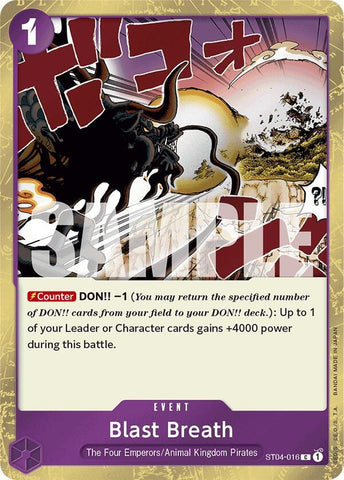 Blast Breath (Jolly Roger Foil) - Foil (Premium Booster -The Best- [PRB-01])(ST04-016)(C)