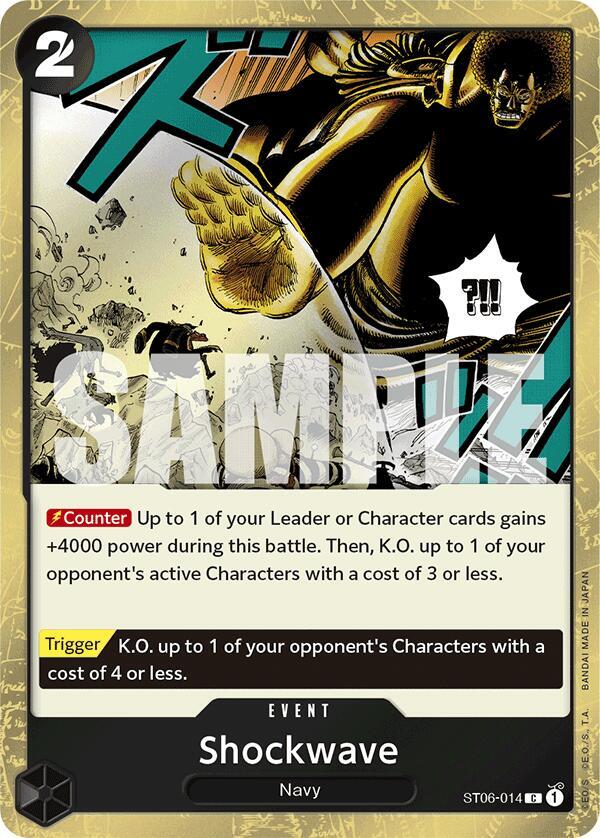Shockwave (Jolly Roger Foil) - Foil (Premium Booster -The Best- [PRB-01])(ST06-014)(C)