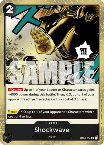 Shockwave (Jolly Roger Foil) - Foil (Premium Booster -The Best- [PRB-01])(ST06-014)(C)