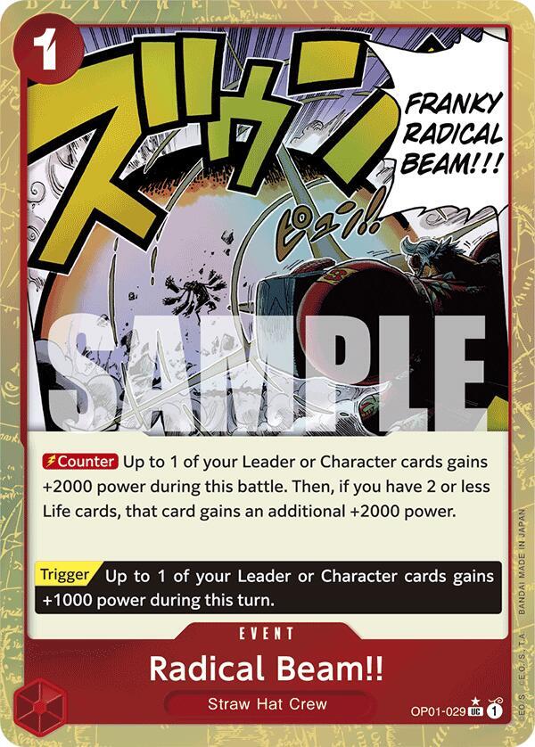 Radical Beam!! (Textured Foil) - Foil (Premium Booster -The Best- [PRB-01])(OP01-029)(UC)