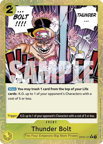 Thunder Bolt (Textured Foil) - Foil (Premium Booster -The Best- [PRB-01])(OP03-121)(C)