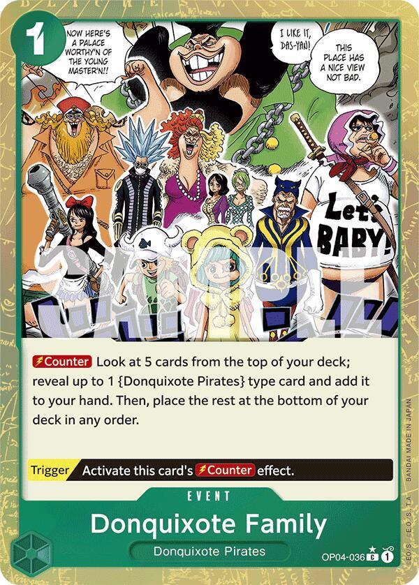 Donquixote Family (Textured Foil) - Foil (Premium Booster -The Best- [PRB-01])(OP04-036)(C)