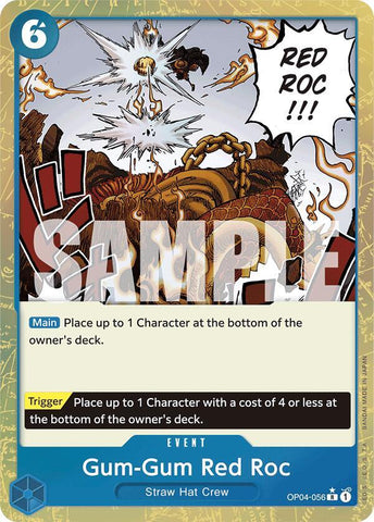Gum-Gum Red Roc (Textured Foil) - Foil (Premium Booster -The Best- [PRB-01])(OP04-056)(R)