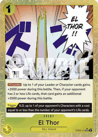 El Thor (Textured Foil) - Foil (Premium Booster -The Best- [PRB-01])(OP05-114)(UC)
