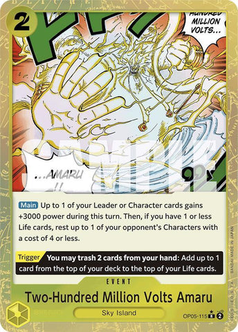 Two-Hundred Million Volts Amaru (Textured Foil) - Foil (Premium Booster -The Best- [PRB-01])(OP05-115)(R)