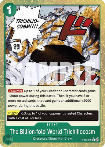 The Billion-fold World Trichiliocosm (Textured Foil) - Foil (Premium Booster -The Best- [PRB-01])(OP06-038)(UC)