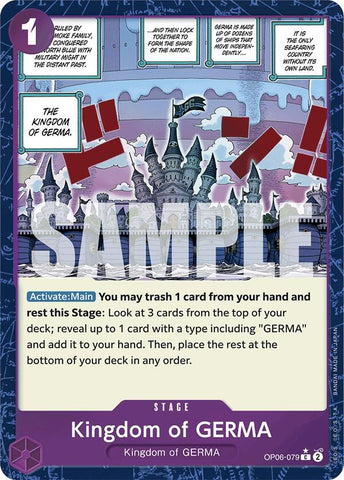 Kingdom of GERMA (Textured Foil) - Foil (Premium Booster -The Best- [PRB-01])(OP06-079)(C)