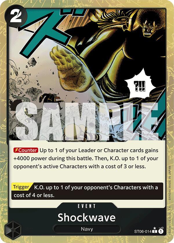 Shockwave (Textured Foil) - Foil (Premium Booster -The Best- [PRB-01])(ST06-014)(C)