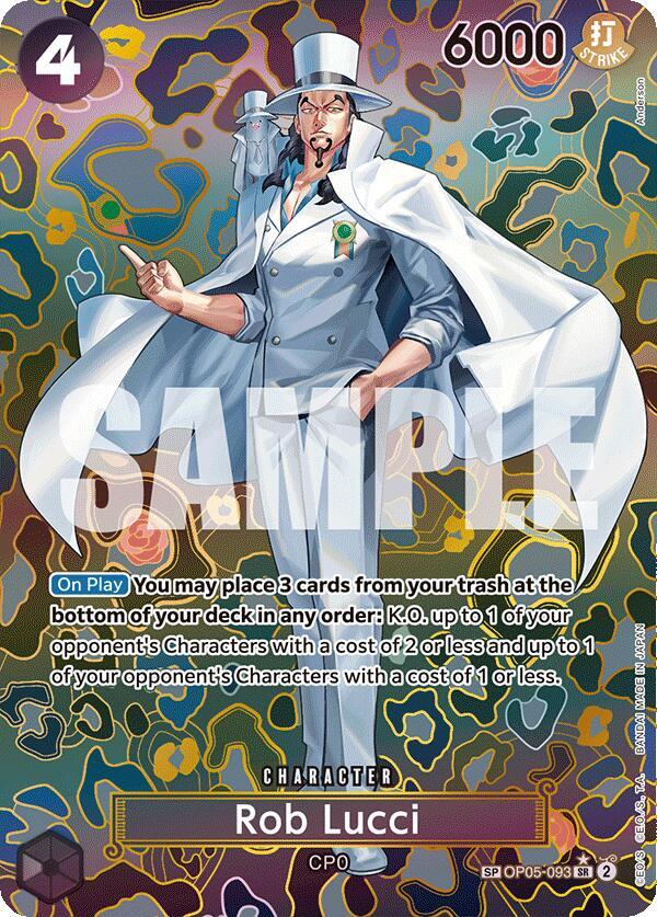 Rob Lucci (SP) - Foil (Emperors in the New World)(OP05-093)(SR)