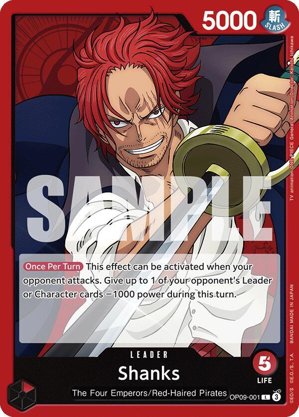 Shanks (001) (Emperors in the New World)(OP09-001)(L)