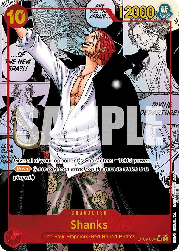 Shanks (004) - Manga - Foil (Emperors in the New World)(OP09-004)(SR)