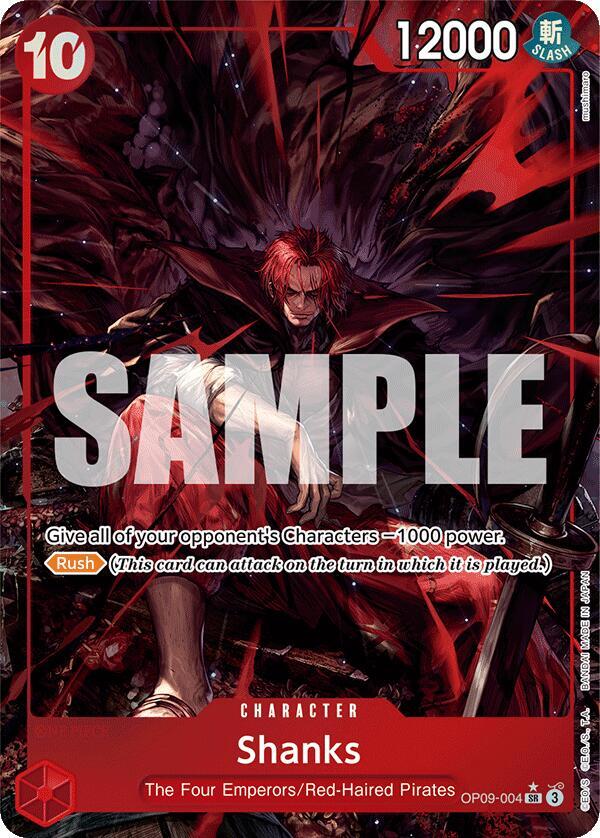 Shanks (004) - Alternate Art - Foil (Emperors in the New World)(OP09-004)(SR)
