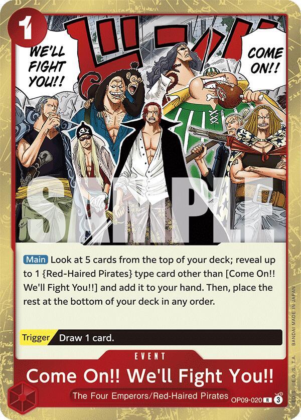 Come On!! We'll Fight You!! - Foil (Emperors in the New World)(OP09-020)(R)