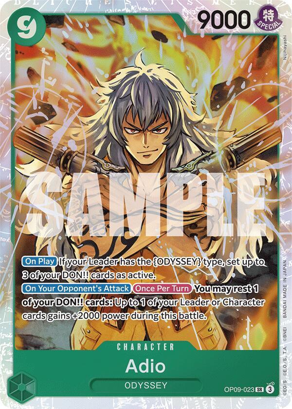 Adio - Foil (Emperors in the New World)(OP09-023)(SR)