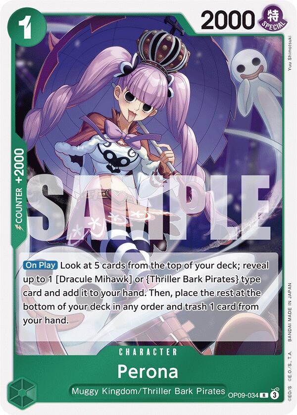 Perona - Foil (Emperors in the New World)(OP09-034)(R)