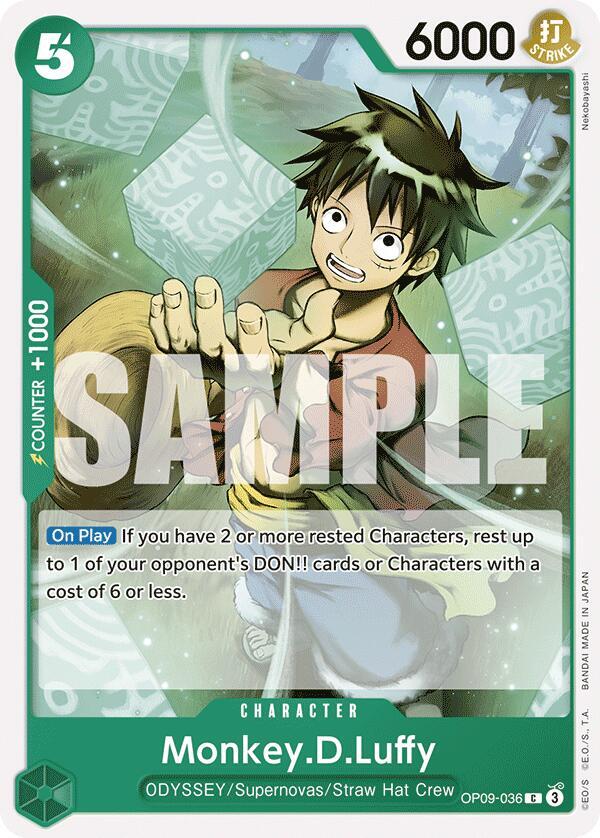 Monkey.D.Luffy (036) (Emperors in the New World)(OP09-036)(C)
