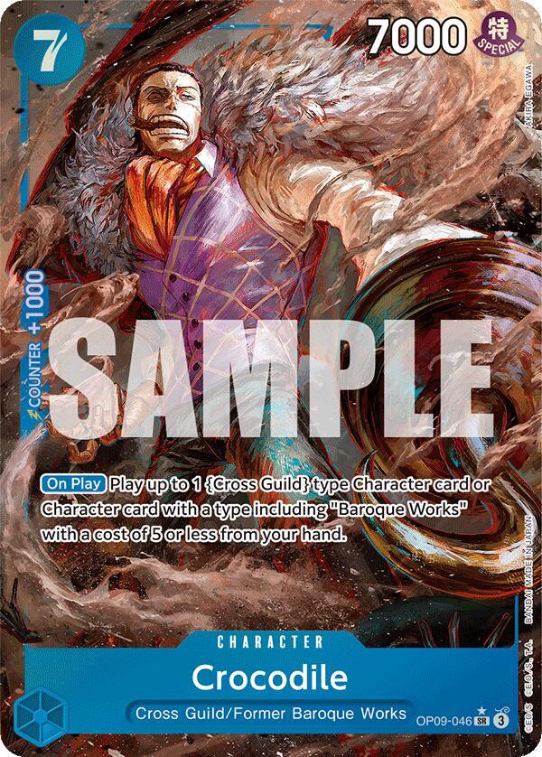 Crocodile (046) - Parallel - Foil (Emperors in the New World)(OP09-046)(SR)