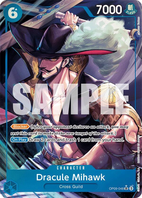 Dracule Mihawk - Parallel - Foil (Emperors in the New World)(OP09-048)(SR)