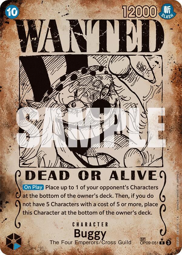 Buggy (051) (Wanted Poster) - Foil (Emperors in the New World)(OP09-051)(R)