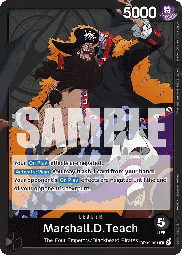 Marshall.D.Teach (081) (Emperors in the New World)(OP09-081)(L)