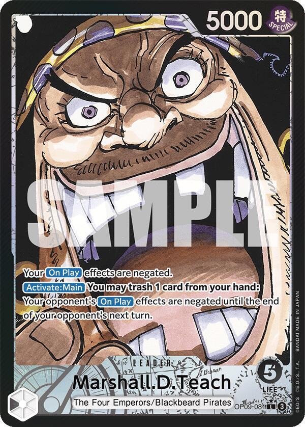 Marshall.D.Teach (081) - Parallel - Foil (Emperors in the New World)(OP09-081)(L)
