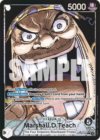 Marshall.D.Teach (081) - Parallel - Foil (Emperors in the New World)(OP09-081)(L)